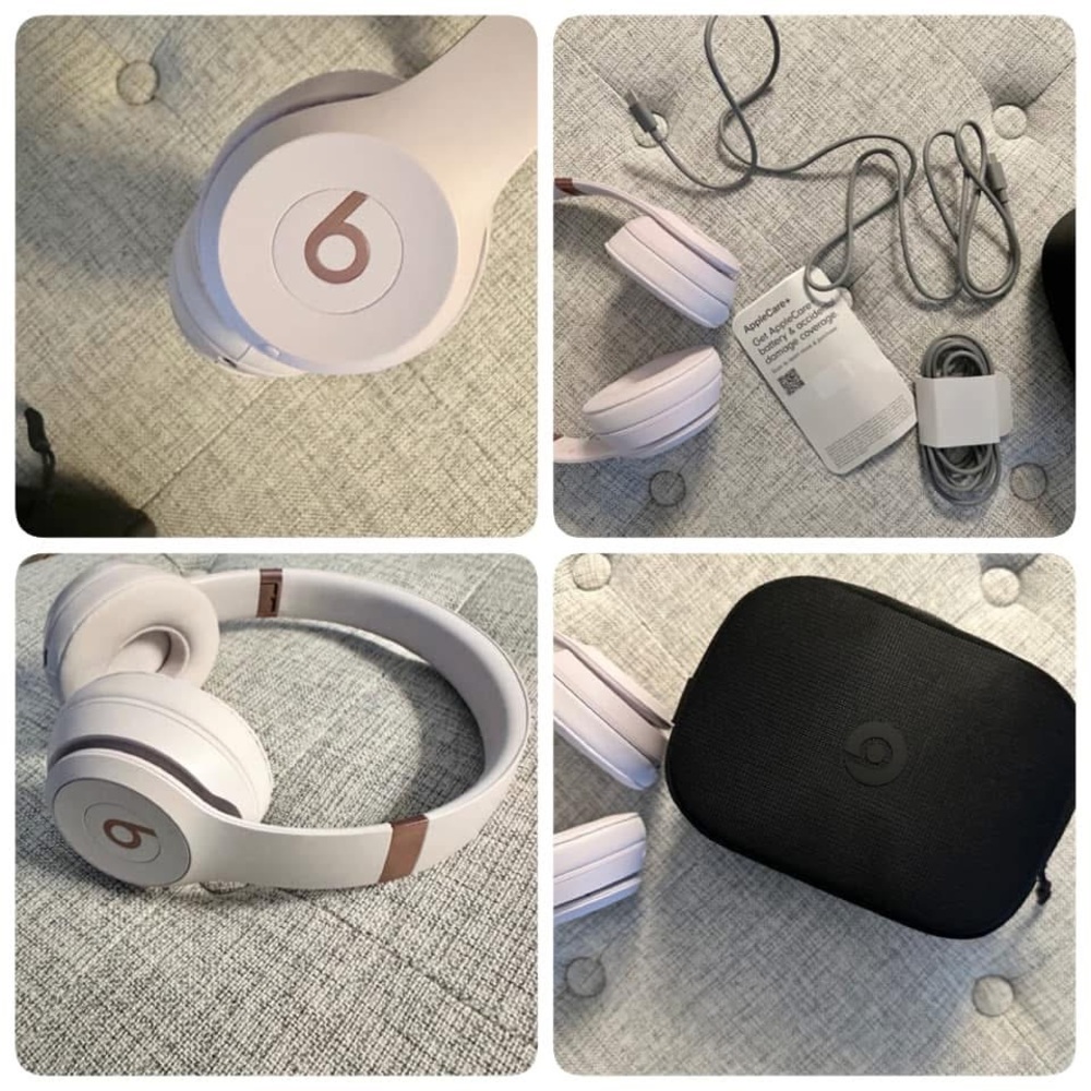 Beats Wireless Headphones in White and Gold